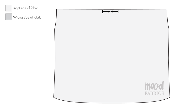 How To Fold Back Yoke Notches - Organic Cotton Twill - Mood Fabrics - Kalla Ensemble Free Sewing Pattern Tutorial - MDF346 - Mood Fabrics Sewciety Blog - Bring the notches under the yoke together.