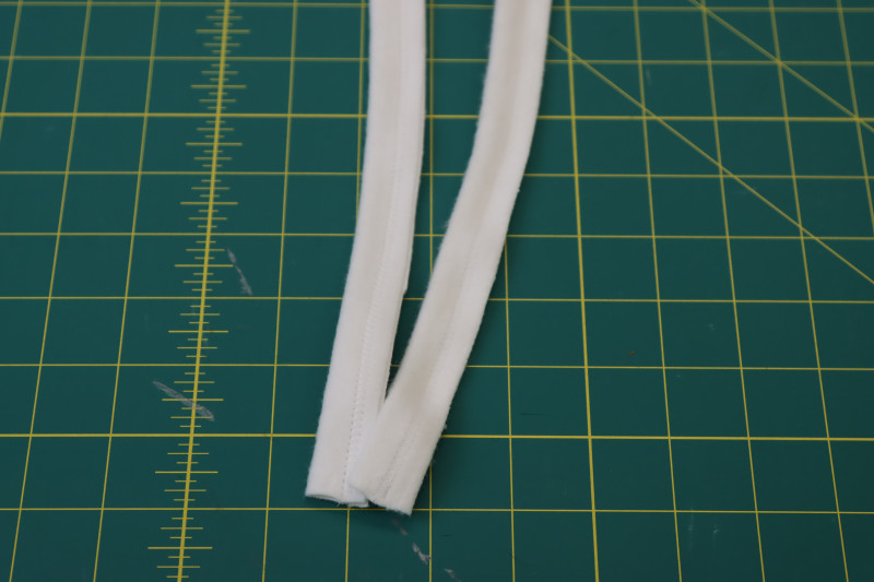 How To Sew Drawstring Strip Longways - Fleece Backed Stretch Cotton Knit - Fiona Athletic Set - MDF537 - Mood Fabrics Sewciety Blog