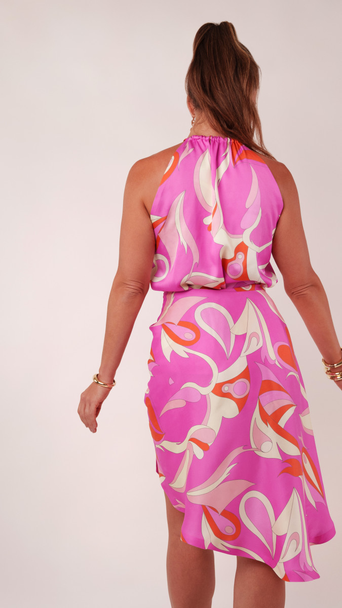 The Rhodonite Co-Ord Halter and Skirt Free Sewing Pattern - Model Photos - Mood Fabrics Sewciety Blog - Free Sewing Pattern MDF544