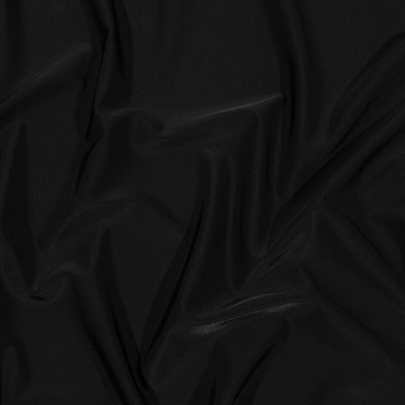 Swimwear Tricot, UV Protective - Nero - Santorini Light Collection fabric perfect for Free Swimsuit Sewing Projects such as the Reed Swimsuit Taiga Trapeze Skirt Sewing Pattern free PDF download from Mood Fabrics Sewciety Blog.