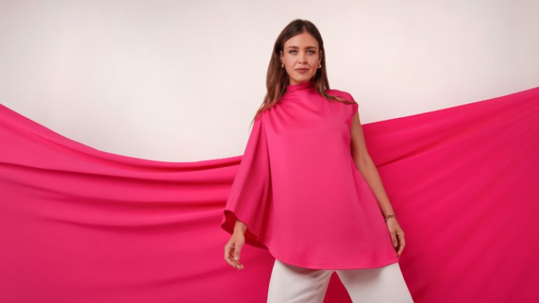 Telluride Asymmetrical Top Free Sewing Pattern - Model Photos - Mood Fabrics Sewciety Blog - Free Sewing Pattern MDF546