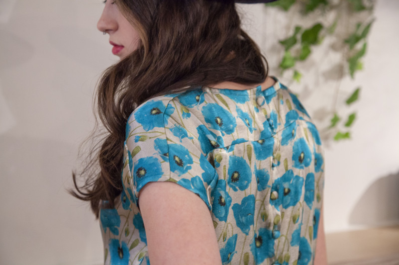 Button Back Blouse Free Sewing Pattern