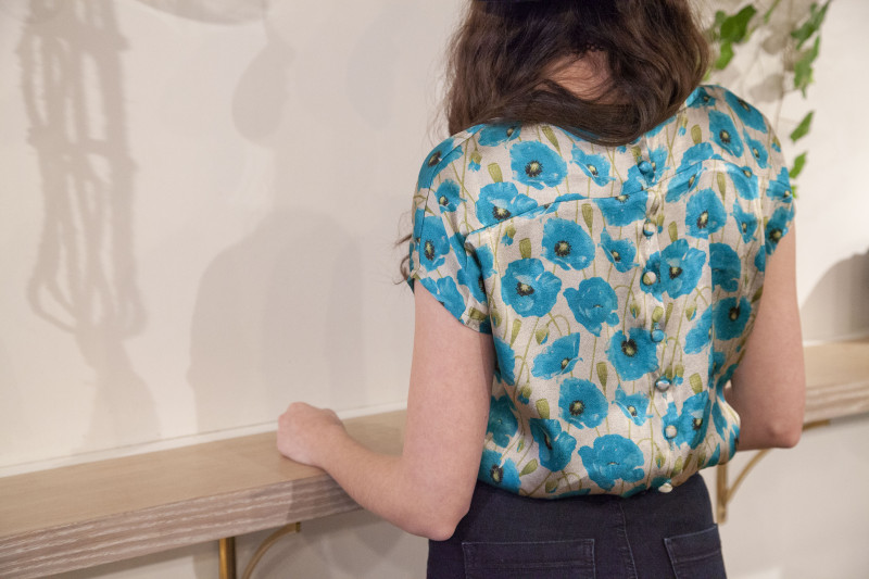 Button Back Blouse Free Sewing Pattern