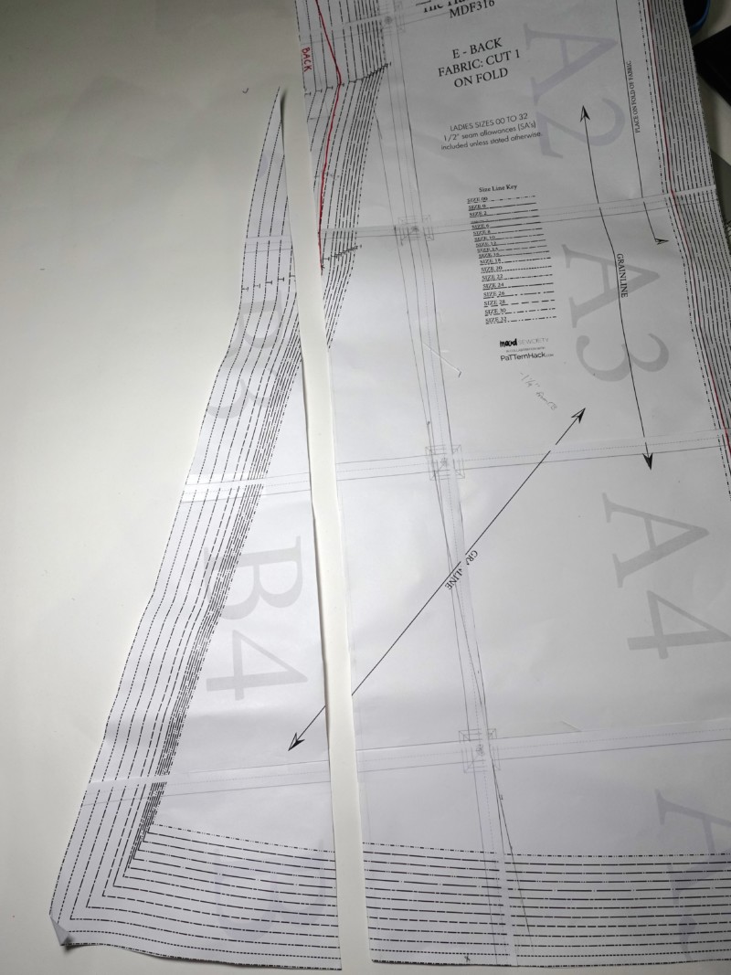 free drawstring dress sewing pattern hack