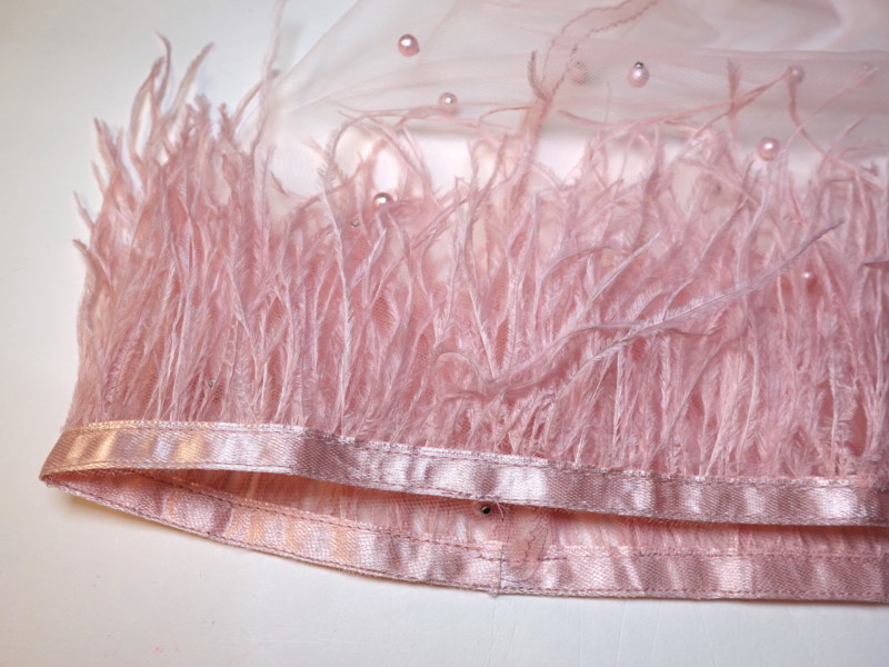 Adding Feathers to the Ginger Dress Pattern Hack