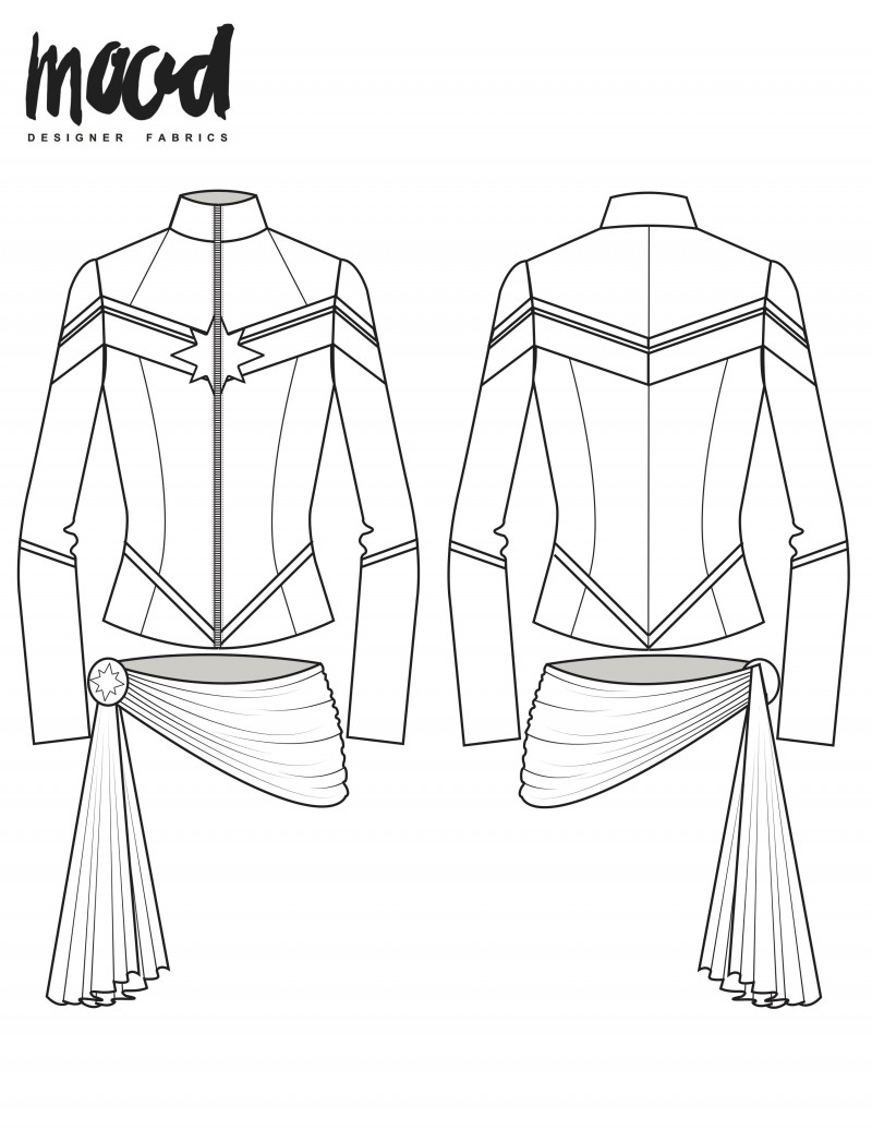 free captain marvel sewing pattern