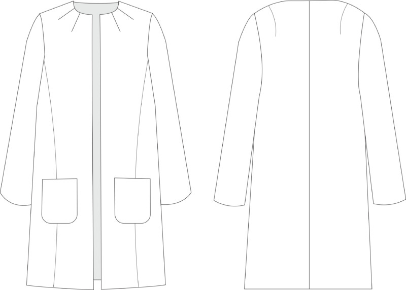 Free coat pattern, Geranium coat pattern, Fall Pattern, Outerwear pattern, Coat, Winter pattern