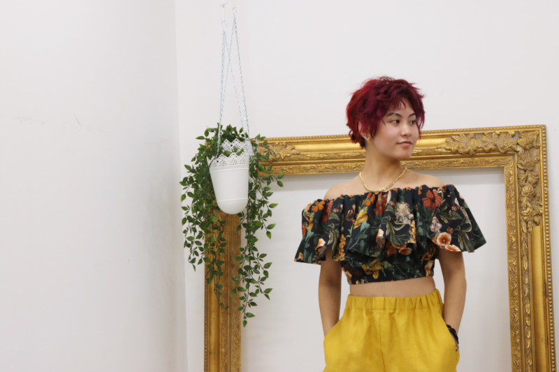 free crop top sewing pattern - mood fabrics pattern
