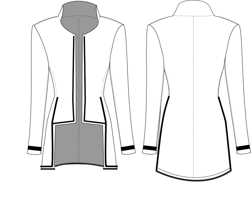 Free jacket sewing pattern, free pattern, trim, embellishment, applique,