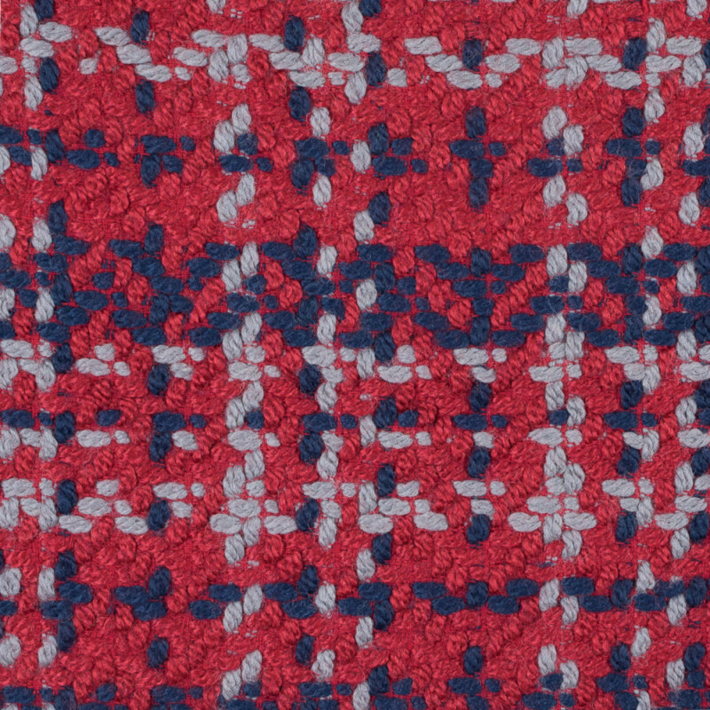 Mars Red, Patriot Blue and Ash Blended Wool Tweed