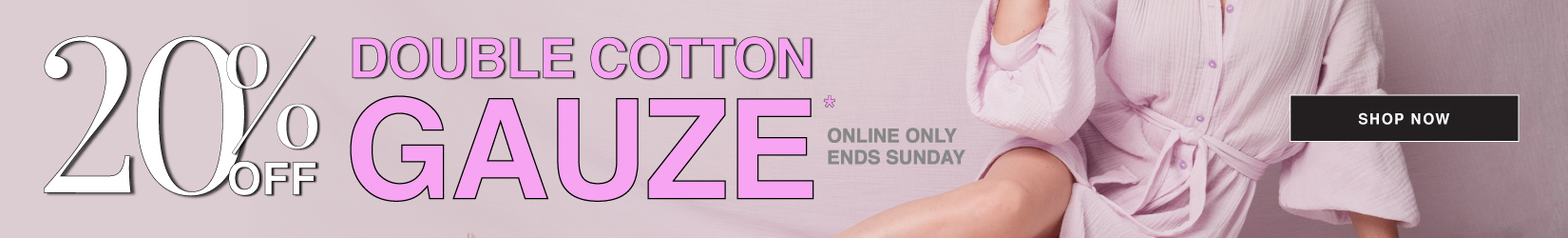 20% off gauze sale